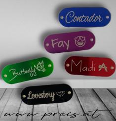 Namensplättchen graviert 