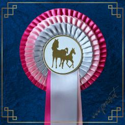 3-REIHIGE Schleife mit Bandbeschriftung