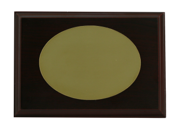 Holzplatte mit Schild 